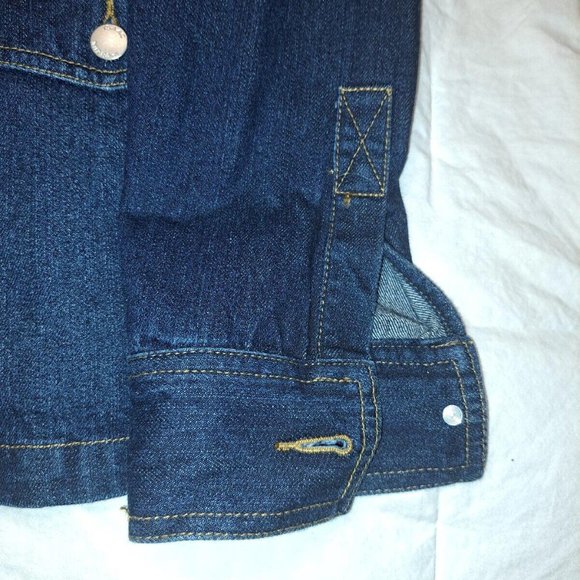 Isaac Mizrahi Womens Blue Denim Button up Jacket Size Medium - Picture 6 of 7